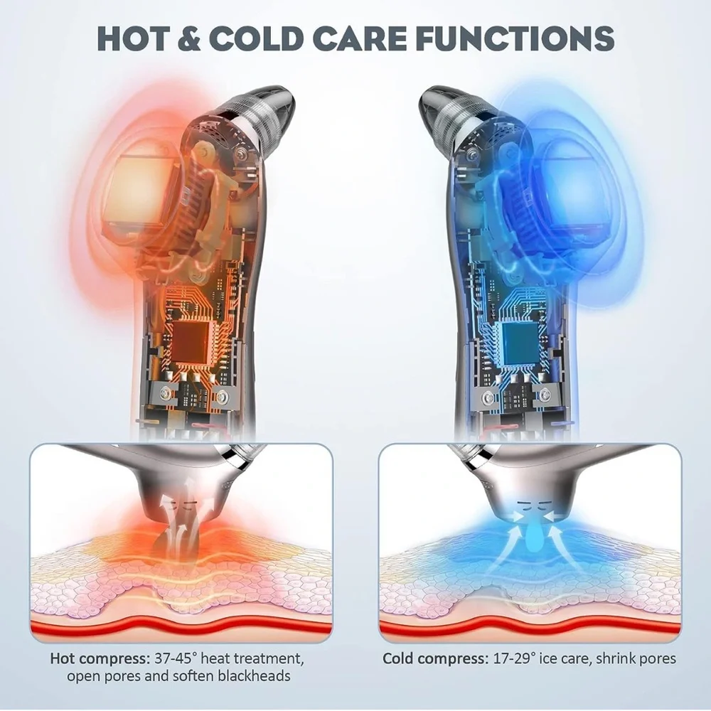 Blackhead Remover Pore Vacuum, USB Rechargeable Acne Cleaner - Picture 3 of 7